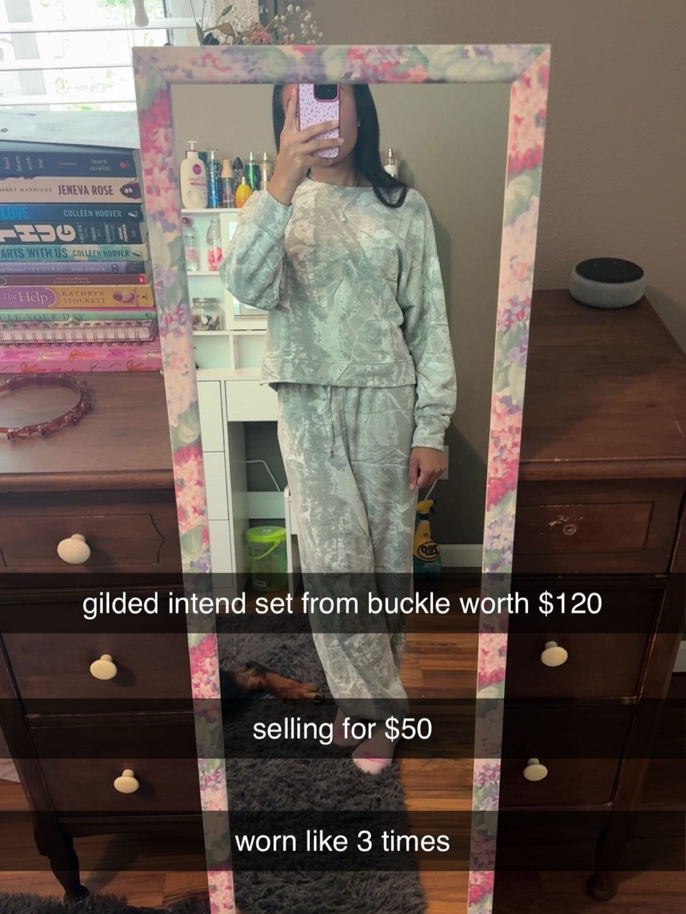 Gilded Intent Mint Tie-Dye Loungewear Set